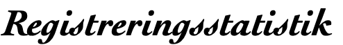 Registreringsstatistik